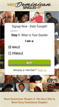 Mobile Screenshot of meetdominicansingles.com